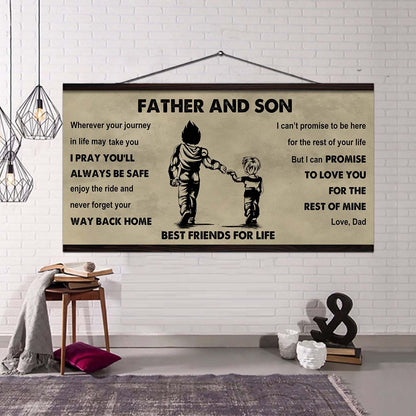 Knight Templar Father And Daughter Best Friends For Life - Ver 2 Never Forget Your Way Back Home Poster Canvas Gift For Son From Father