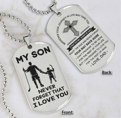 Samurai customizable engraved dog tag, gifts from dad mom to son- Be the nice kid