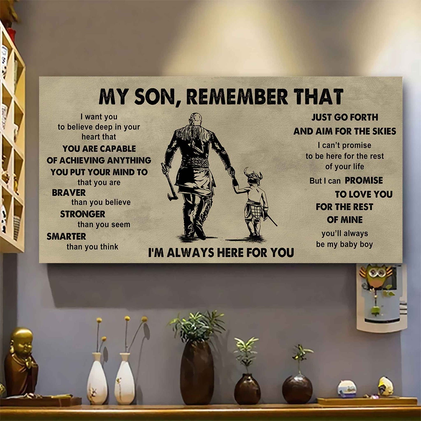 Personalized DRB Poster Canvas - My Son Remember That Just Go Forth And Aim For The Skies