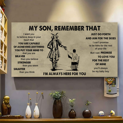Personalized DRB Poster Canvas - My Son Remember That Just Go Forth And Aim For The Skies
