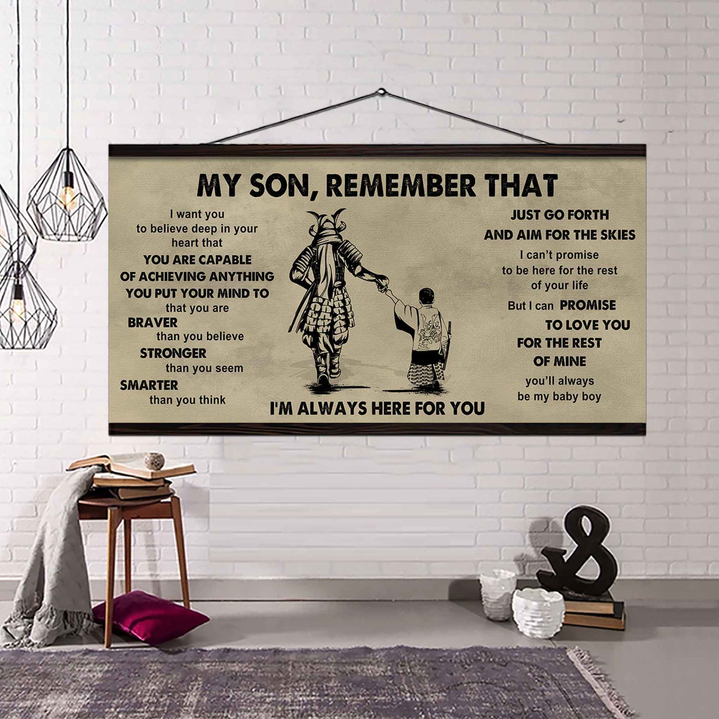 Personalized DRB Poster Canvas - My Son Remember That Just Go Forth And Aim For The Skies