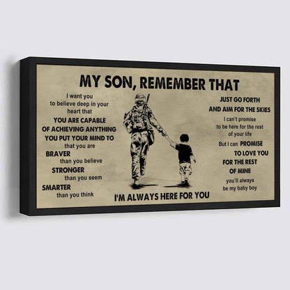 Personalized DRB Poster Canvas - My Son Remember That Just Go Forth And Aim For The Skies