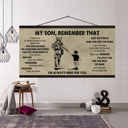 Personalized DRB Poster Canvas - My Son Remember That Just Go Forth And Aim For The Skies