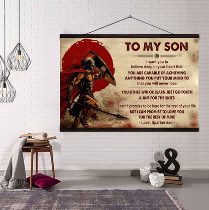 Knight Templar Poster Canvas You Will Never Lose You Either Win Or Learn From Dad To Son