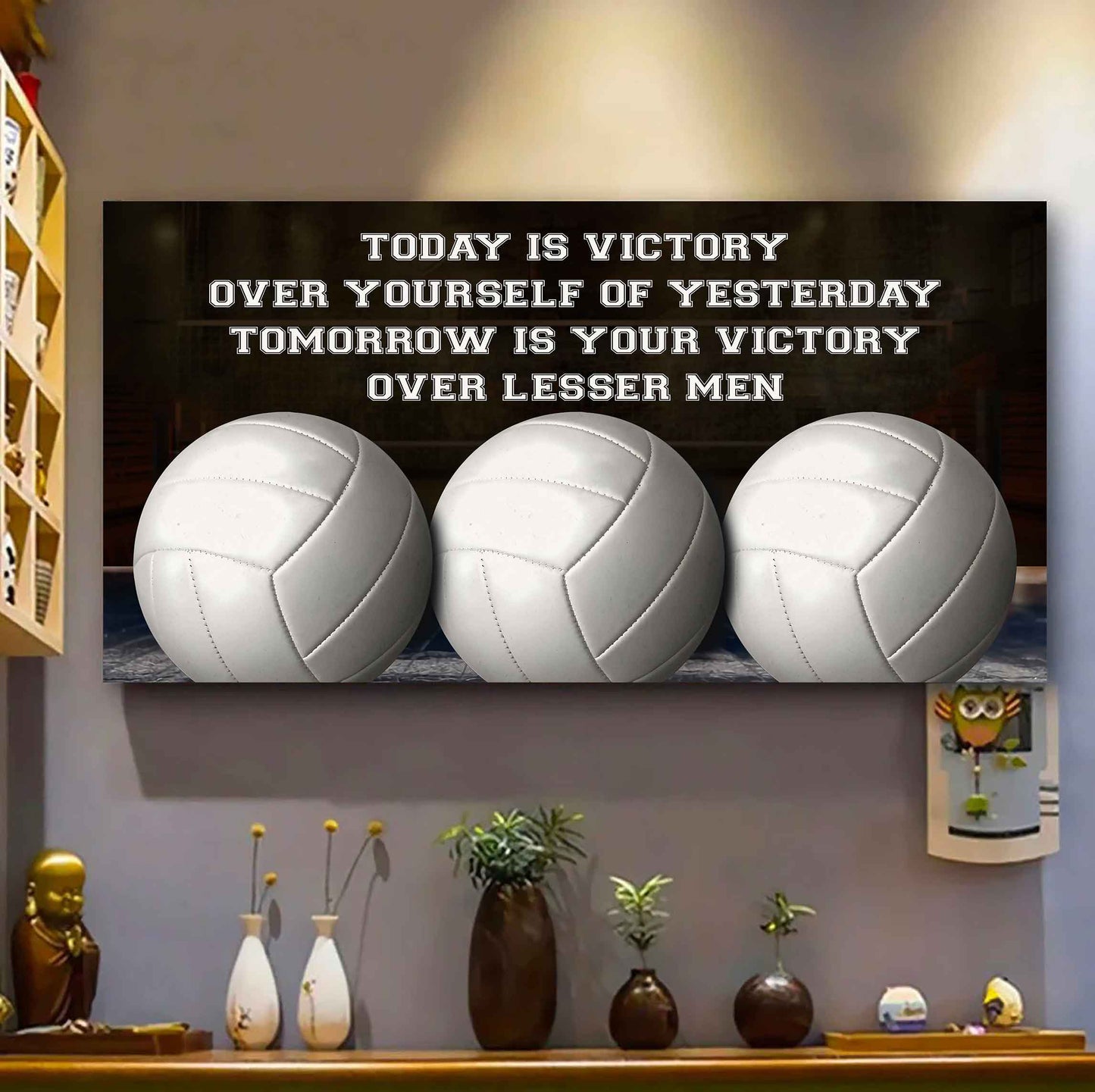 Hockey Poster Canvas - Today Is Victory Over Yourself Over Yourself Of Yesterday Tomorrow Is Your Victory Over Lesser Men