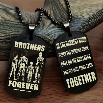 TWD Personalized Double Sided Dog Tag For My Brother - Call On Me Brother And We Will Fight Them Together Gift For Your Friend
