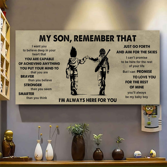 Personalized DRB Poster Canvas - My Son Remember That Just Go Forth And Aim For The Skies