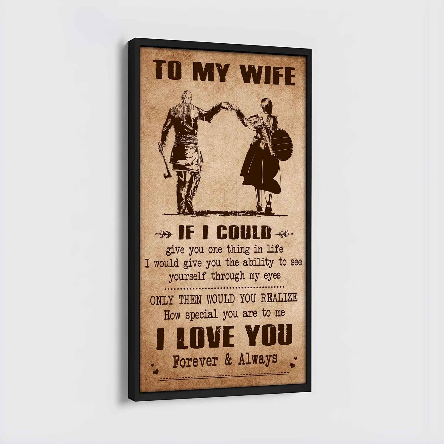 Samurai Poster Canvas To My Wife If I Could Give You One Thing In Life - How Special You Are To Me Gift For Your Wife