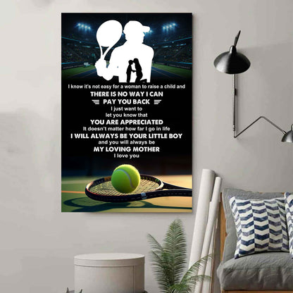 Poster Child Canvas To My Mom I Know It's Not Easy - I Will Always Be Your Little Boy Gift From Son