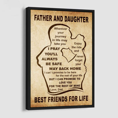 Personalized Family Poster Canvas Never Forget Your Way Back Home To My Son Gift From Dad Gift For Your Son