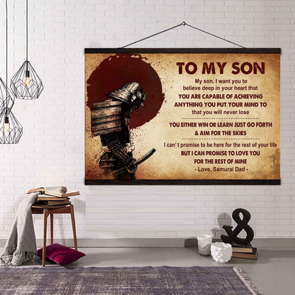 New Version Warrior Poster Canvas You Will Never Lose You Either Win Or Learn From Dad To Son