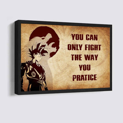 Soldier Poster Canvas You Can Only Fight The Way You Practice