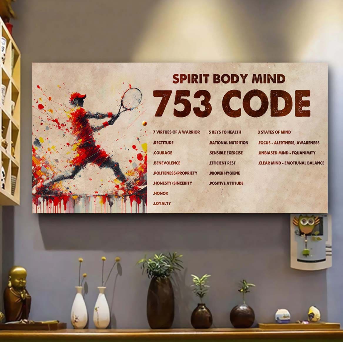 Knight Templar Poster Canvas 7 5 3 Code Motivation Quotes