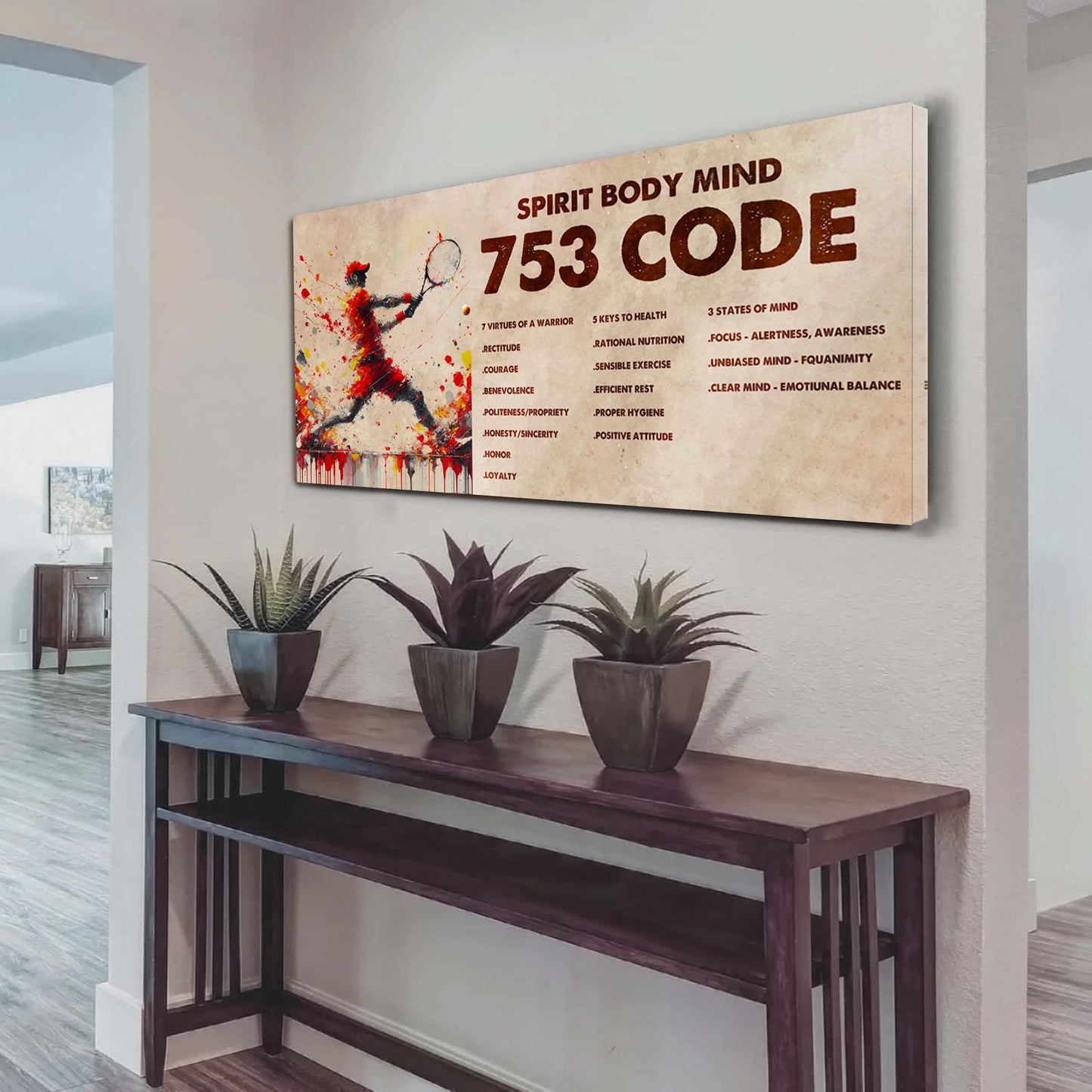 Knight Templar Poster Canvas 7 5 3 Code Motivation Quotes