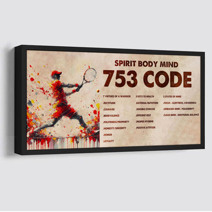 Knight Templar Poster Canvas 7 5 3 Code Motivation Quotes
