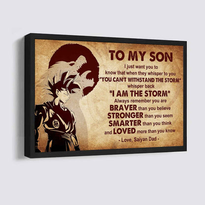Knight Templar Poster Canvas Whisper Back I'm The Storm From Dad To Son Gift For Your Son