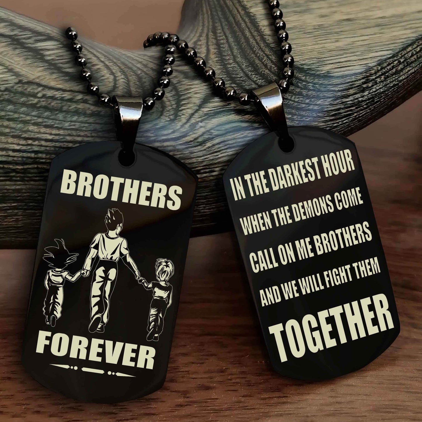 Knight Templar Personalized Double Sided Dog Tag For My Brother - Call On Me Brother And We Will Fight Them Together Gift For Your Friend