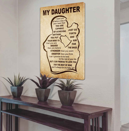 Personalized Family Poster Canvas That You Are Braver Than You Believe To My Son Gift From Dad Gift For Your Son