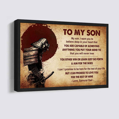 Knight Templar Poster Canvas You Will Never Lose You Either Win Or Learn From Dad To Son
