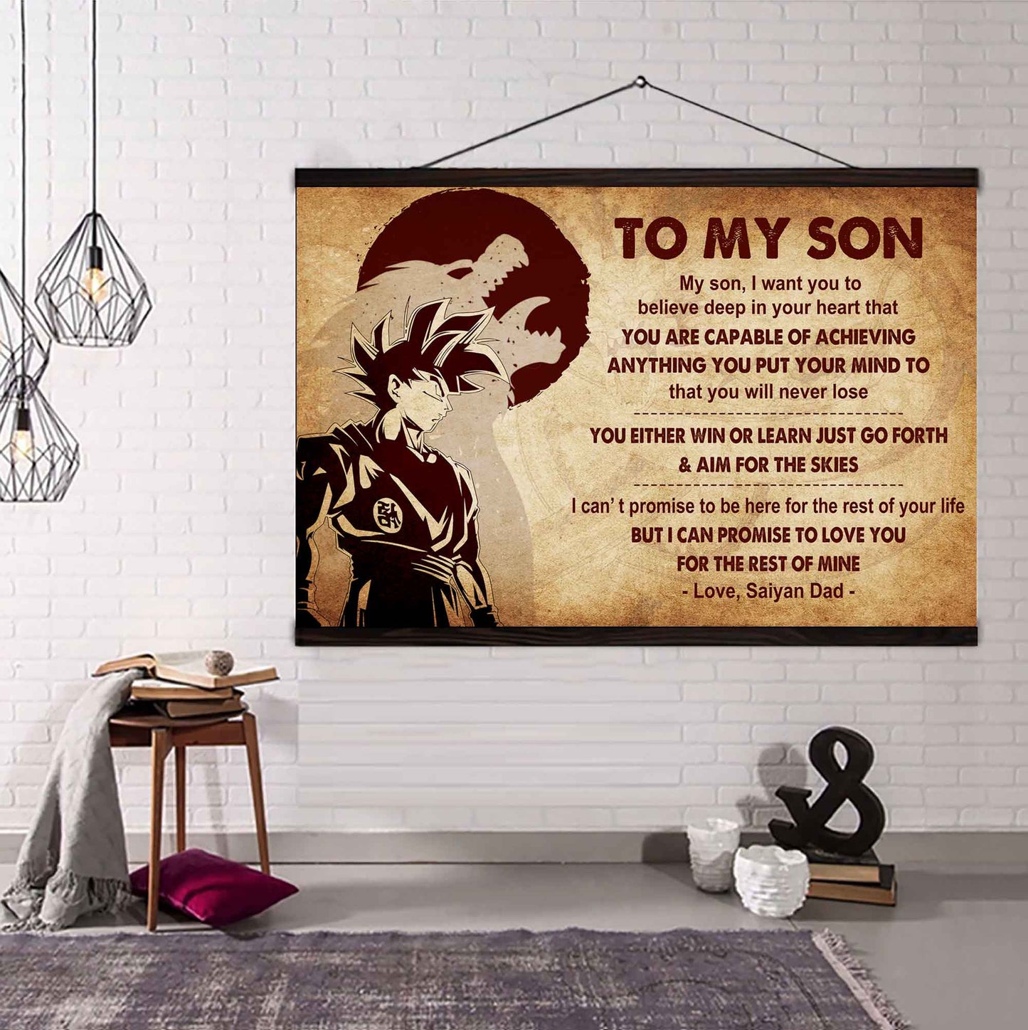 New Version Warrior Poster Canvas You Will Never Lose You Either Win Or Learn From Dad To Son