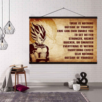 Soldier Poster Canvas There Is Nothing Outside Of Yourself Best Gift With Motivation Quotes