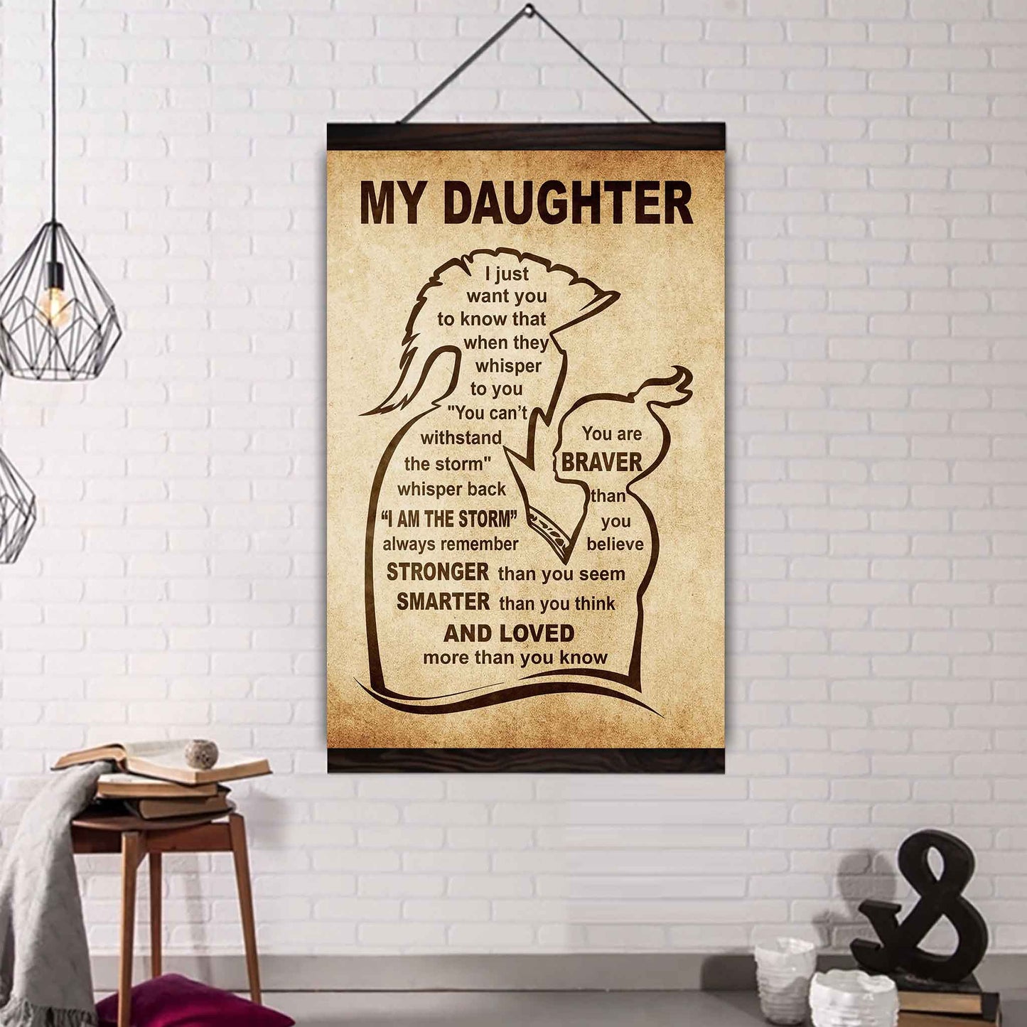 Personalized Family Poster Canvas I Just Want You To Know That - I Am The Storm To My Son Gift From Dad Gift For Your Son