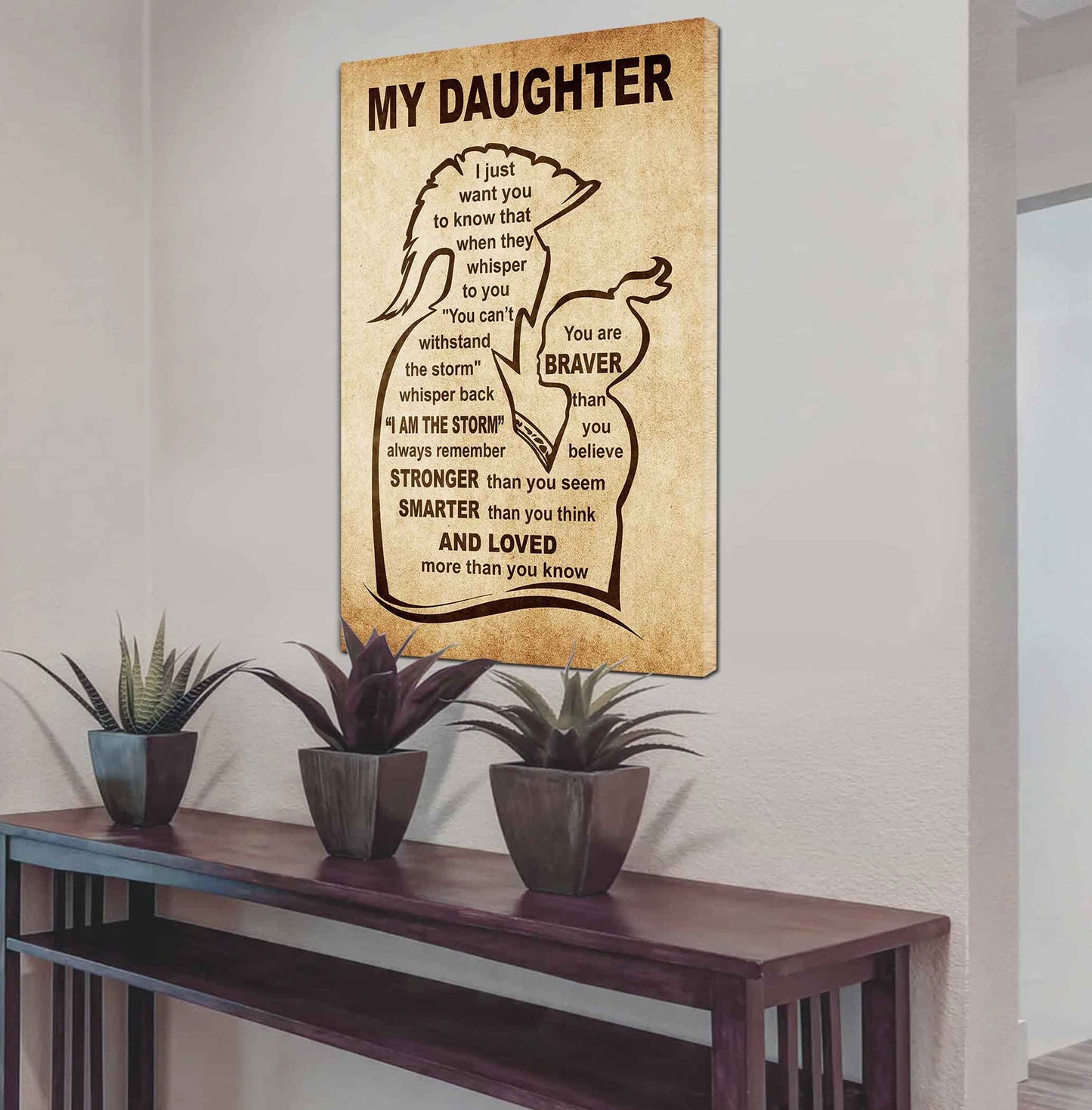 Personalized Family Poster Canvas I Just Want You To Know That - I Am The Storm To My Son Gift From Dad Gift For Your Son