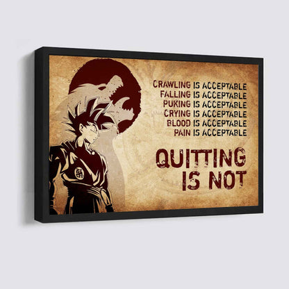 Soldier Poster Canvas Quiting Is Not Best Gifts Motivation Quotes