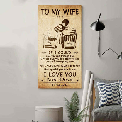 Samurai Poster Canvas To My Wife If I Could Give You One Thing In Life - How Special You Are To Me Gift For Your Wife