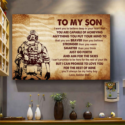 Knight Templar Poster Canvas Just Go Forth And Aim For The Skies From Dad To Son Gift For Your Son