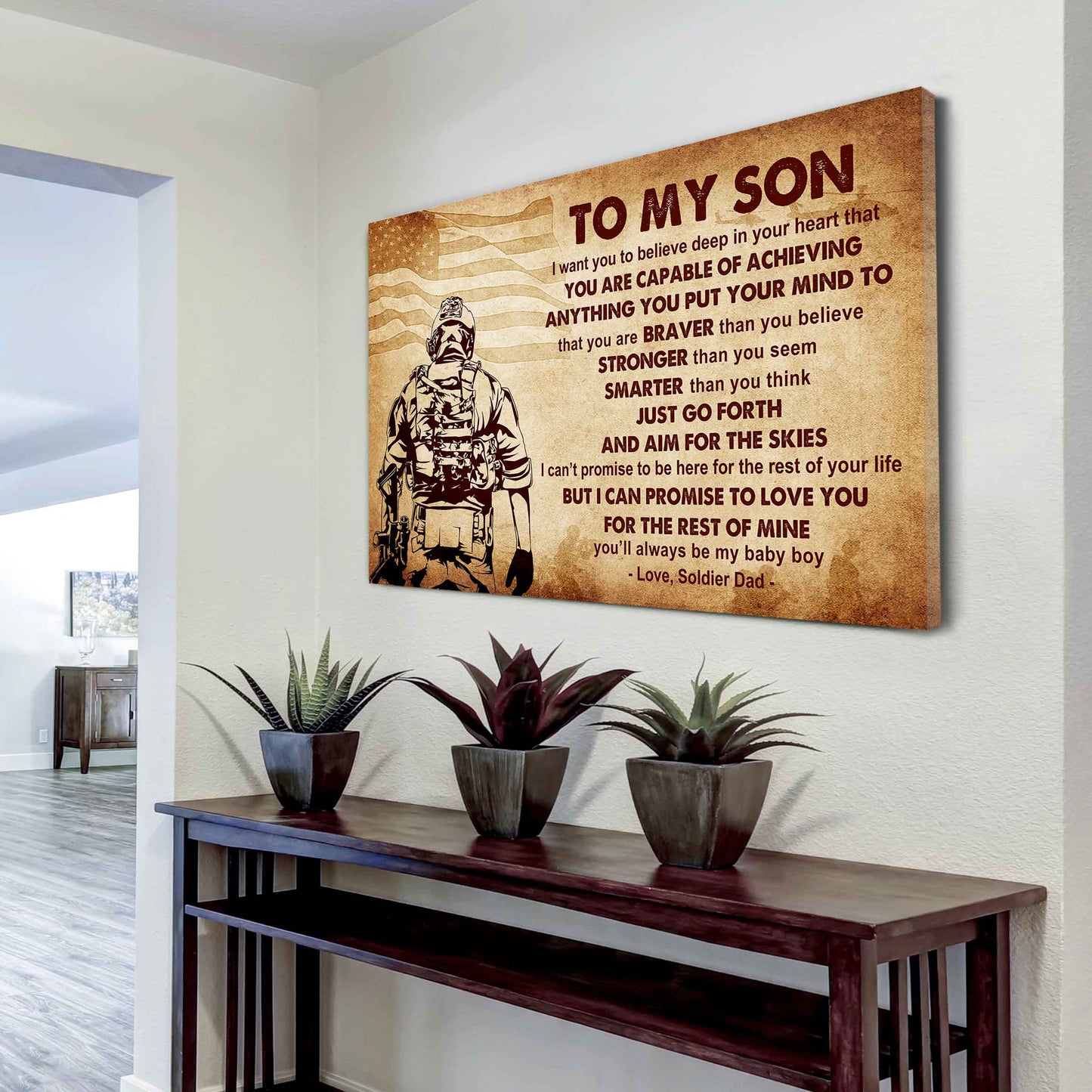 Knight Templar Poster Canvas Just Go Forth And Aim For The Skies From Dad To Son Gift For Your Son