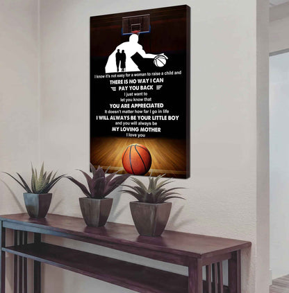 Poster Canvas To My Mom I Know It's Not Easy - I Will Always Be Your Little Boy Gift From Son