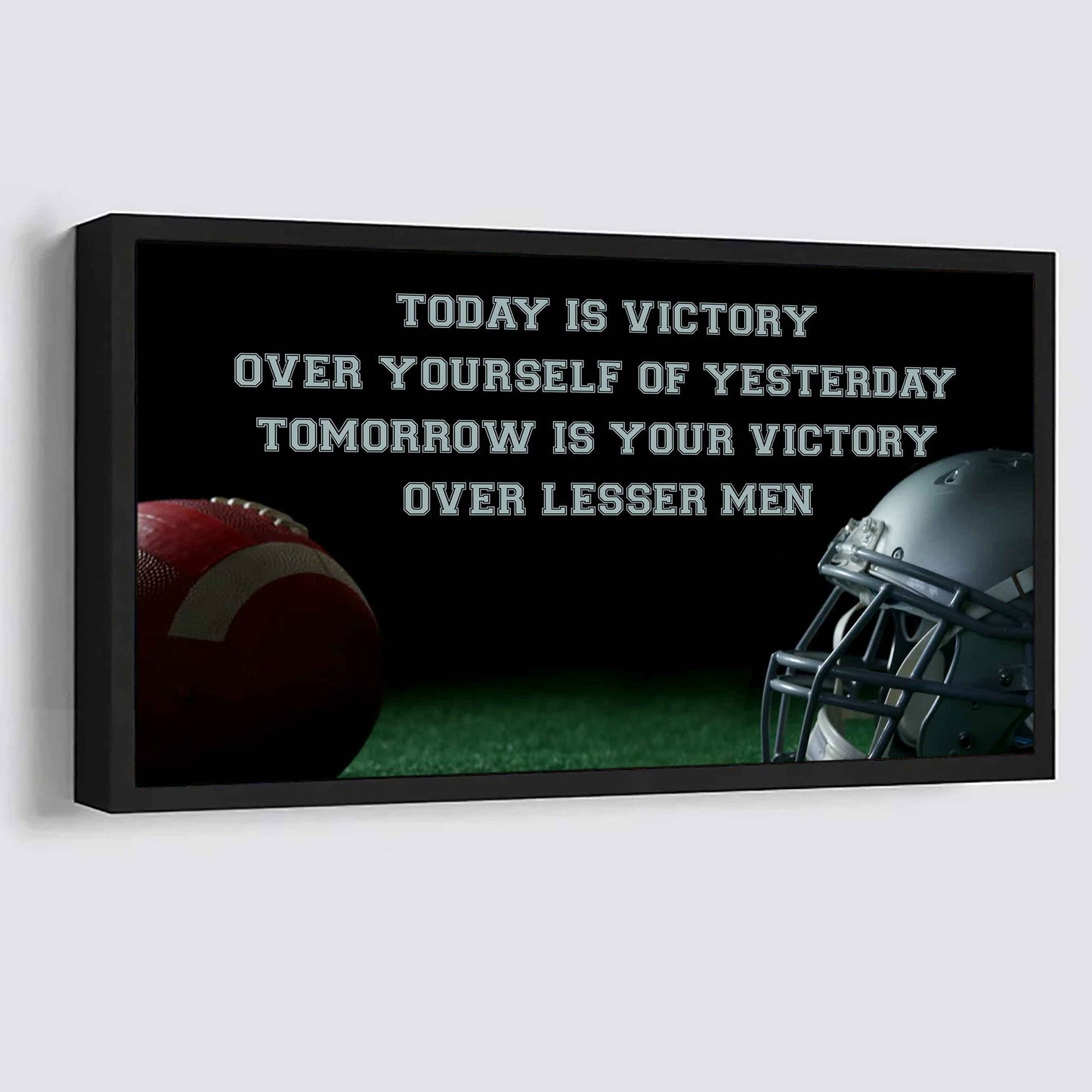 Hockey Poster Canvas - Today Is Victory Over Yourself Over Yourself Of Yesterday Tomorrow Is Your Victory Over Lesser Men