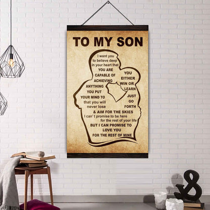Personalized Family Poster Canvas You Will Never Lose You Either Win Or Learn To My Son Gift From Dad Gift For Your Son