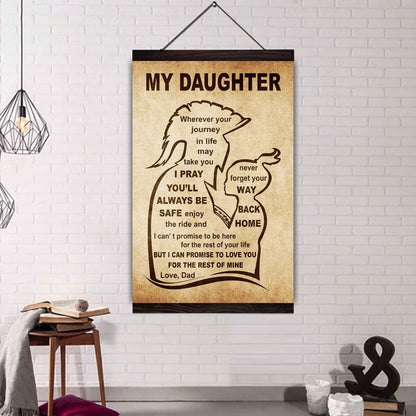 Personalized Family Poster Canvas Never Forget Your Way Back Home To My Son Gift From Dad Gift For Your Son
