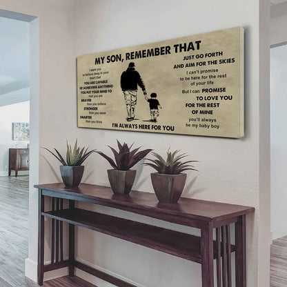 Personalized DRB Poster Canvas - My Son Remember That Just Go Forth And Aim For The Skies