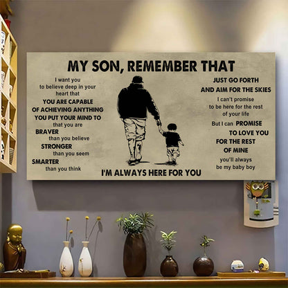 Personalized DRB Poster Canvas - My Son Remember That Just Go Forth And Aim For The Skies