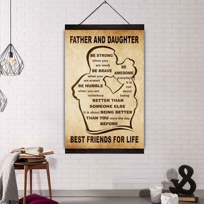 Personalized Family Poster Canvas Be Strong When You Are Weak Be Badass Everyday To My Son Gift From Dad With Motivational Message Quotes