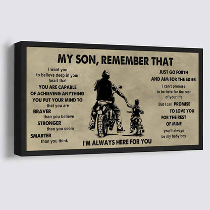Personalized DRB Poster Canvas - My Son Remember That Just Go Forth And Aim For The Skies