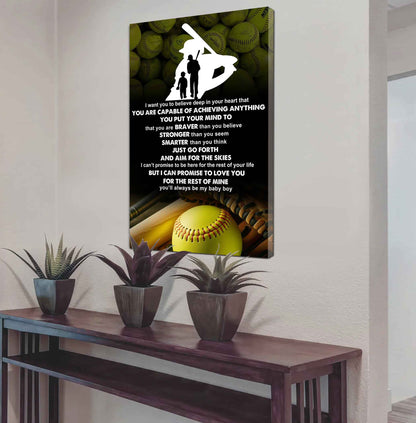 Poster Canvas To My Son You Put Your Mind To That You Are Braver Gift From Dad