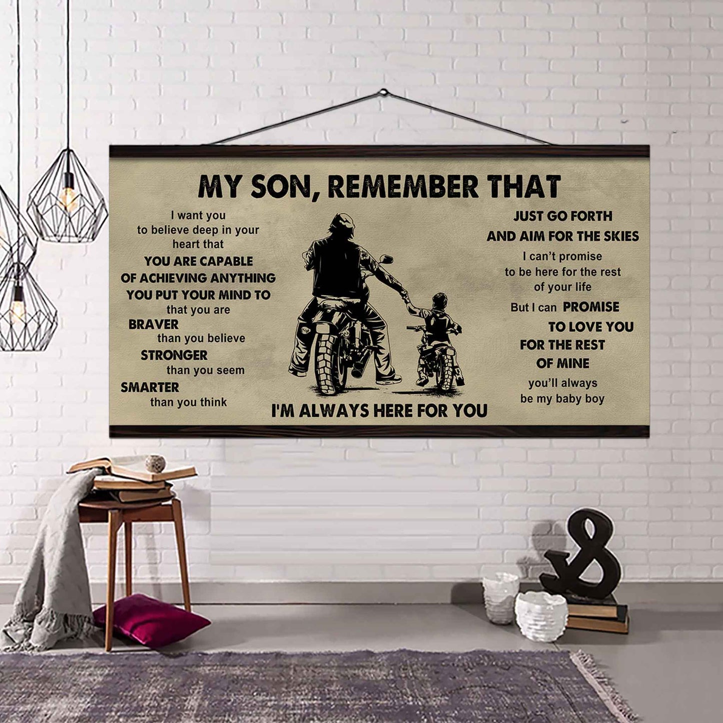 Personalized DRB Poster Canvas - My Son Remember That Just Go Forth And Aim For The Skies