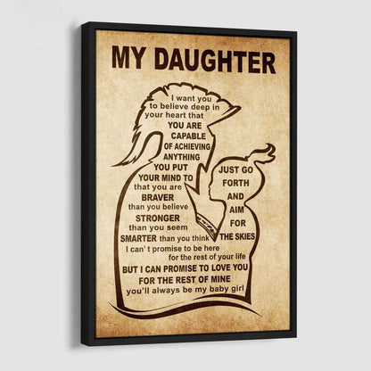 Personalized Family Poster Canvas That You Are Braver Than You Believe To My Son Gift From Dad Gift For Your Son