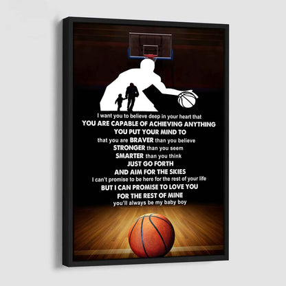 Poster Canvas To My Son You Put Your Mind To That You Are Braver Gift From Dad