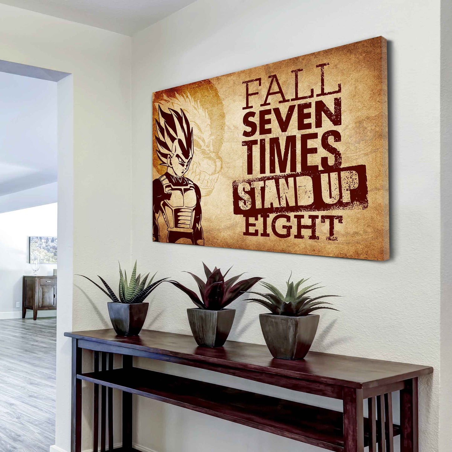 Soldier Poster Canvas Fall Down Seven Times Stand Up Eight