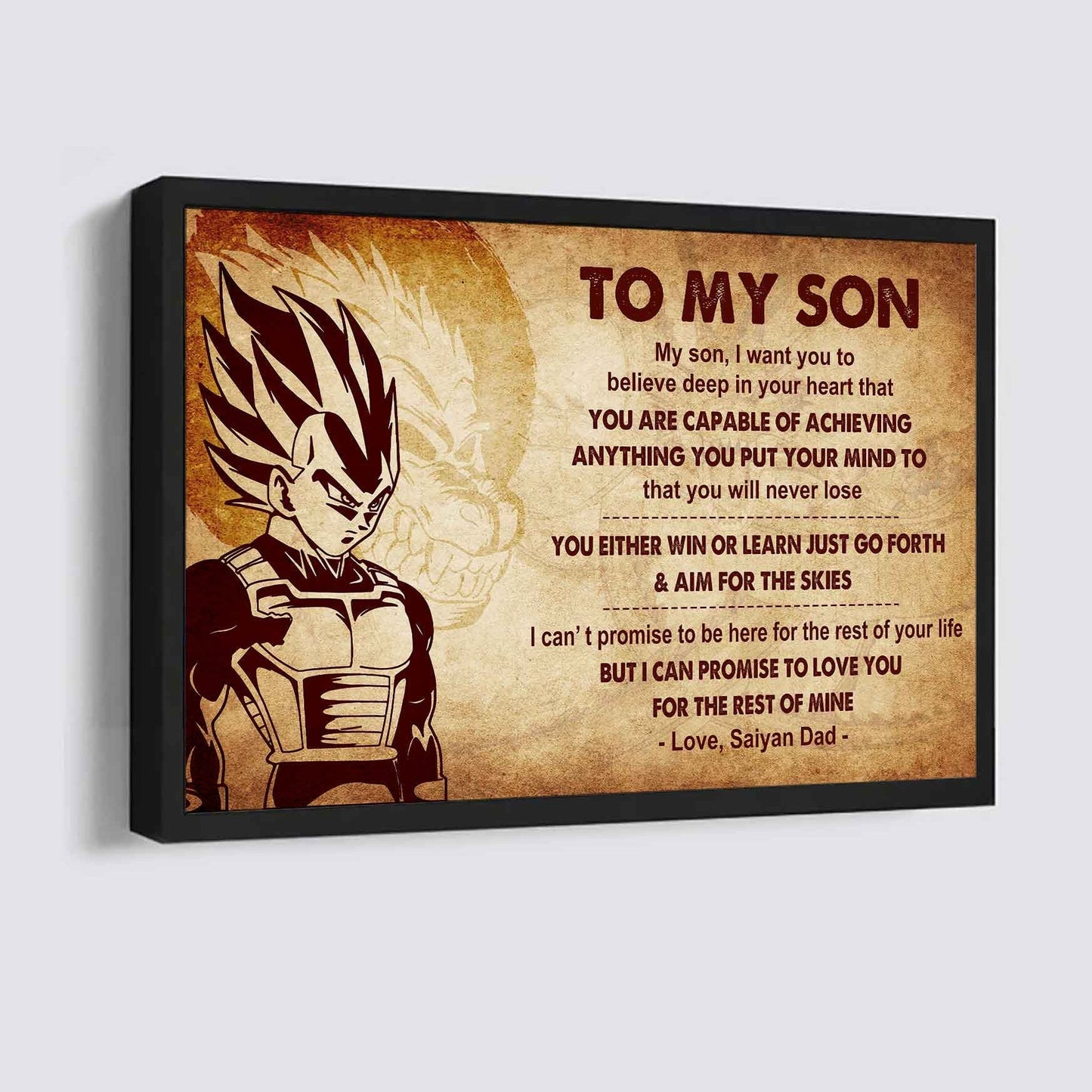 New Version Warrior Poster Canvas You Will Never Lose You Either Win Or Learn From Dad To Son