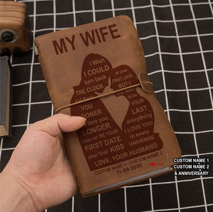 Perfect for anniversaries, birthdays, or just because-Vintage Journal Husband to wife-When I tell you I love you
